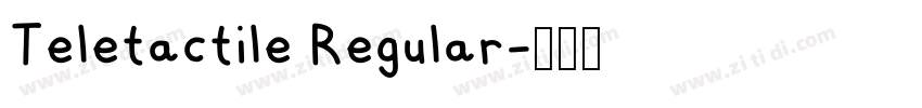 Teletactile Regular字体转换
